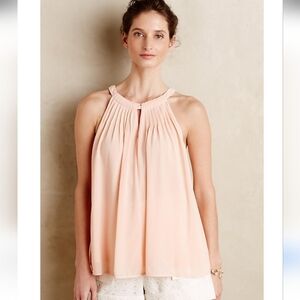 Anthropologie Sunday In Brooklyn Pintuck Halter Tank XS